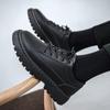 Low-Top Thick Platform Lace Up Leather Shoes for Men Legitimate 2025 Footwear Offer Trend New In Social Man Casual Shoe