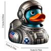 Armed Army Duck,Veteran Tribute Duck,Military Uniform Armed Forces Resin Ducks for Jeeps Ducking,Veterans Memorial Duck Honoring Veterans Rubber