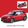 1:24 Mini Cooper S 5er Serie 530Li Miniatur Spielzeugauto Legierung Druckgussmodell Hinterrad Rückstellkraft Türen zu öffnen Fahrzeug Weihnachtsgeschenk