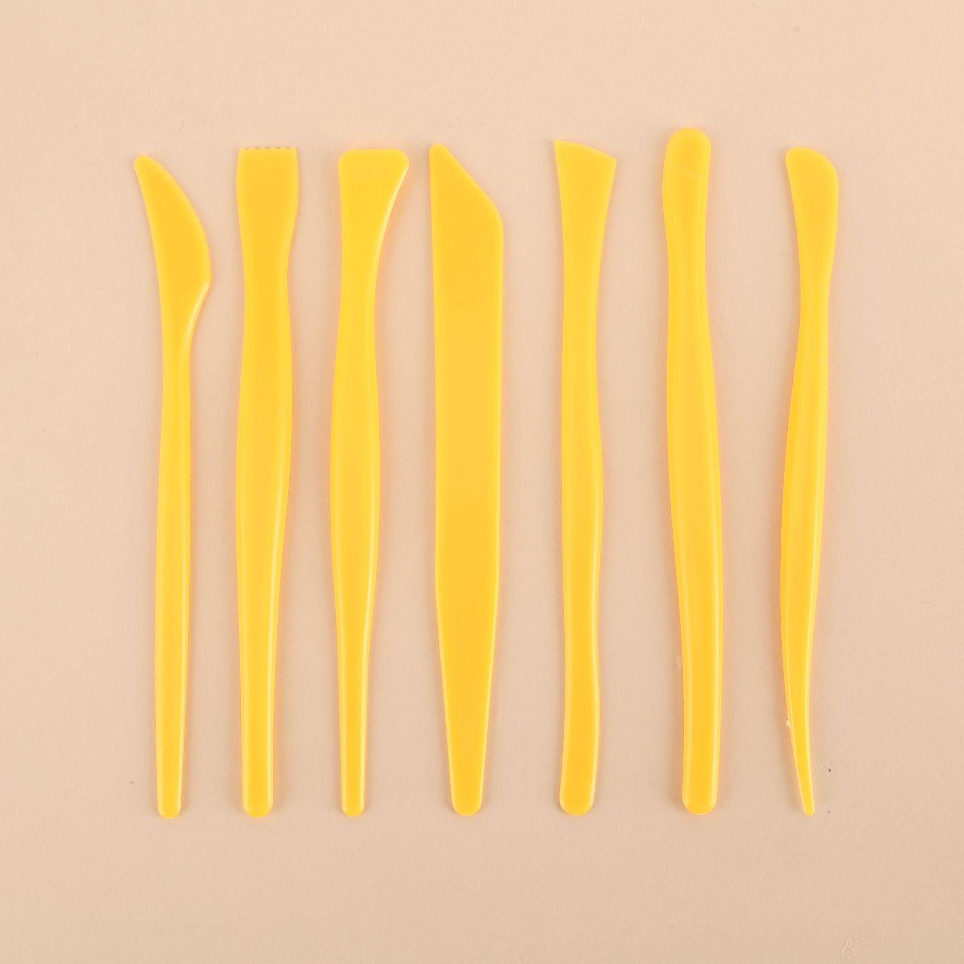 7-Piece Double-Ended Polymer Clay Sculpting & Embossing Tool Set Approx. 15CM