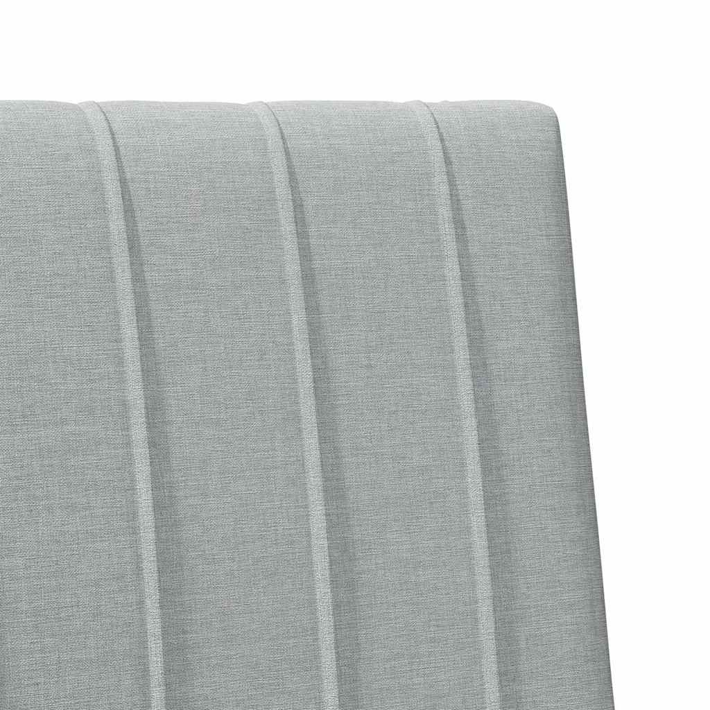 Upholstered Headboard Light Grey 75 cm Solid Pine Wood