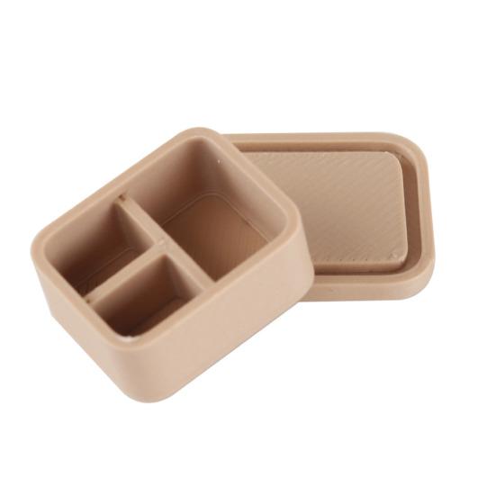 5Pcs Mini Lunch Boxes, Miniature 1:12 Scale Bento Box, Tiny Food Container with Lid for Doll Mansion Kitchen Accessories