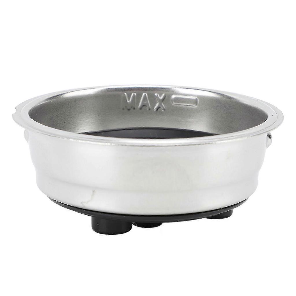 51mm Reusable Stainless Steel Filter Basket for Delonghi Semi Automatic Coffee Machine, Single Cup Portafilter Accessory Hwy