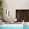 Applique murale d'extérieur - NETTLIFE - Applique 50 cm - Noir - Métal - IP65