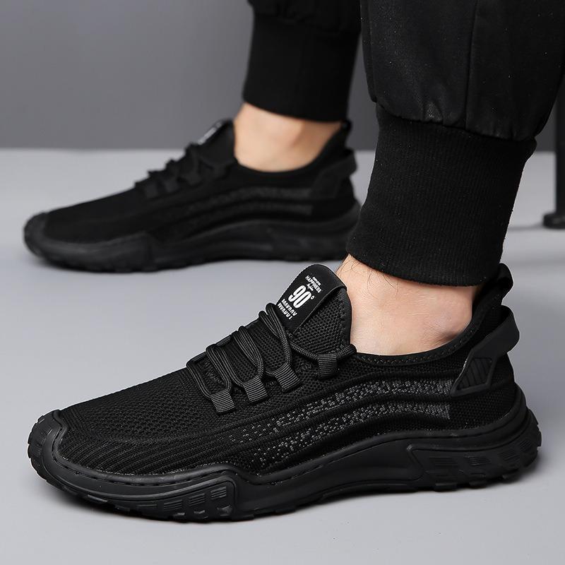 Sneakers men's summer new fly-woven mesh men's shoes breathable men's casual mesh shoes running shoes men