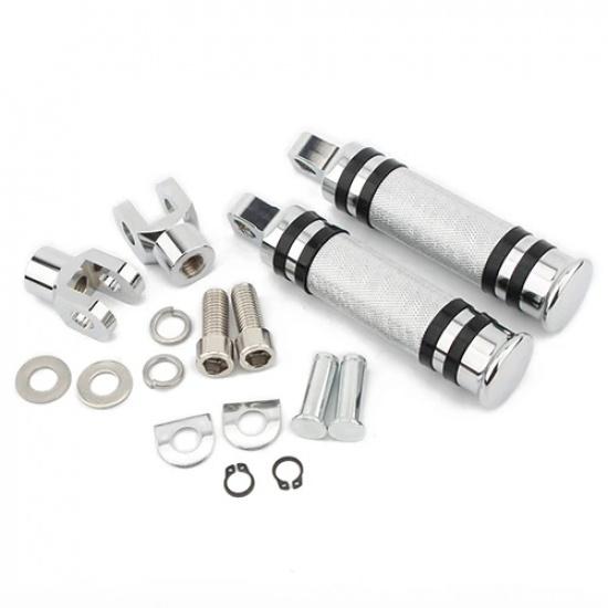 Motorcycle Knurled Modified Foot Pegs Folding Footrests Pedals For Harley Kawasaki Yamaha Suzuki Honda Ducati BMW Universal