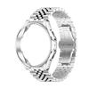 Steel Strap+ Soft TPU Case for Samsung Galaxy Watch 4 5 Pro 6 44mm 40mm 45mm Stainless Steel Bracelet 45mm 41mm 4 6 Classic