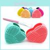 Premium Silikon Herz Make-up Pinselreiniger Pad mit zeitlosem Design für alle Pinsel