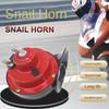 1/2 Stück Wasserdichtes Zugsignalhorn Geeignet für LKWs, Boote, Autos, Motorräder, Fahrräder, Super Schneckenhorn, Rot, Schwarz, 12V