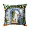 Fruit Lemon Manor Cushion Pillowcase Printed Polyester 45X45Cm Throw Pillowcover Decorative Sofa Cushion Pillowslip Home Decor