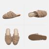 Johnature Chinelos Planos de Moda com Franjas em Camurça de Vaca Leves Confortáveis e Versáteis Sapatos Slip-on Femininos