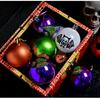 Halloween 6Cm 16Pcs Glow-In-The-Dark Painted Electroplated Spooky Balls Dark Skeleton Pumpkin Decoration Set Tree Hanging Party