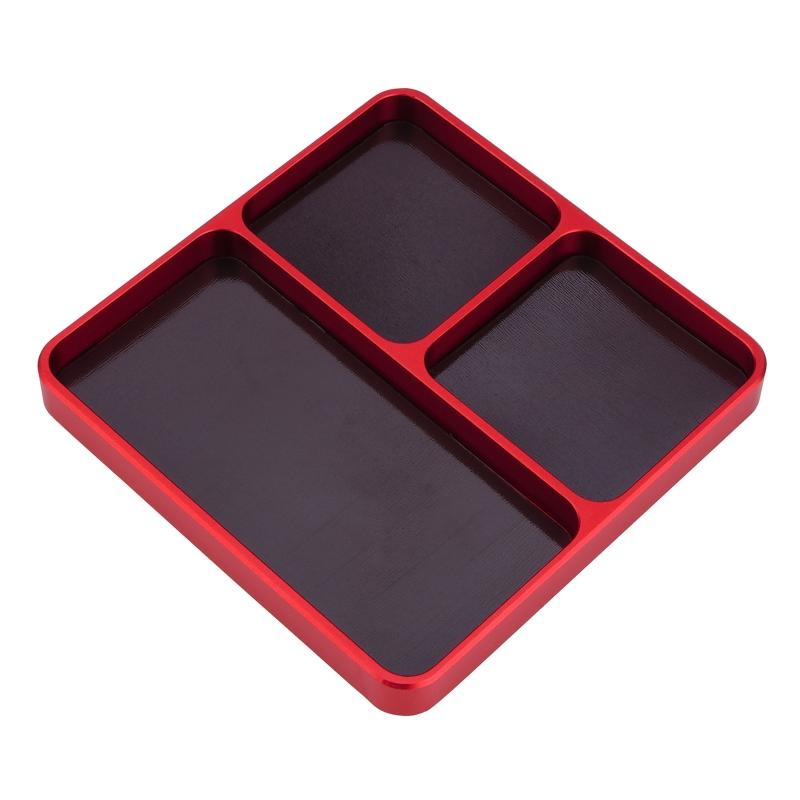 Portable Tools Parts Tray Holder Storage Plate Box for Case Organizer for Metal Parts Screws Sockets Bolts Pins Organiza