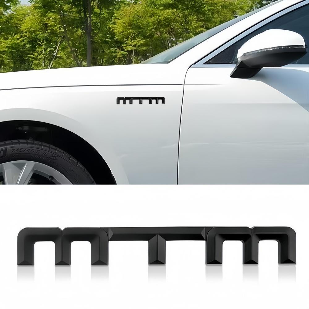 1pcs Alloy MTM Logo Car Sticker Rear Tail Badge Emblem For for VW Golf Passat Jetta Touareg Tiguan Polo CC CW8