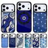 Evil Eye Phone Case for iPhone 17 16 15 14 13 Pro Max Back Cover for 12 11 Pro Coque