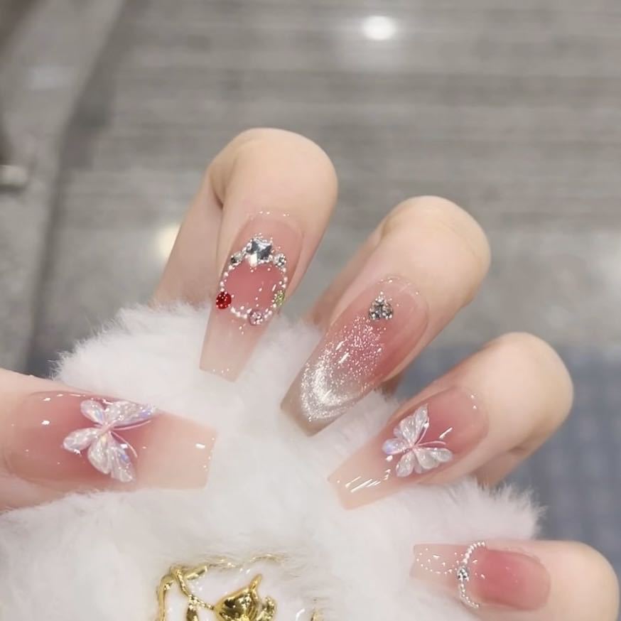 Pure Hand-made Phototherapy Wearer's Hair-released Product, Reusable Nail Art Patch