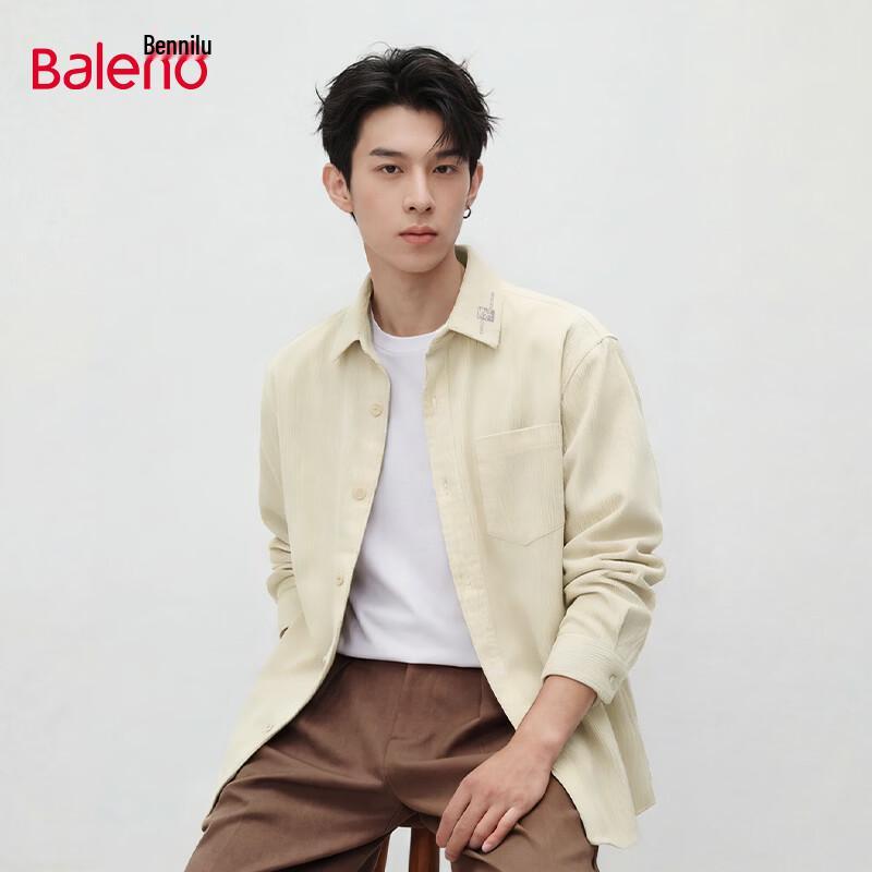 

Baleno Men s Corduroy Long-Sleeve Shirt 2XL