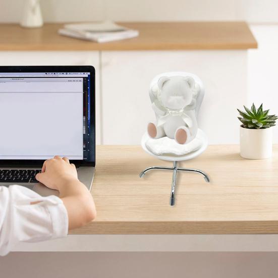 Doll Chair with Safety Strap Desktop Display Seat for 17cm