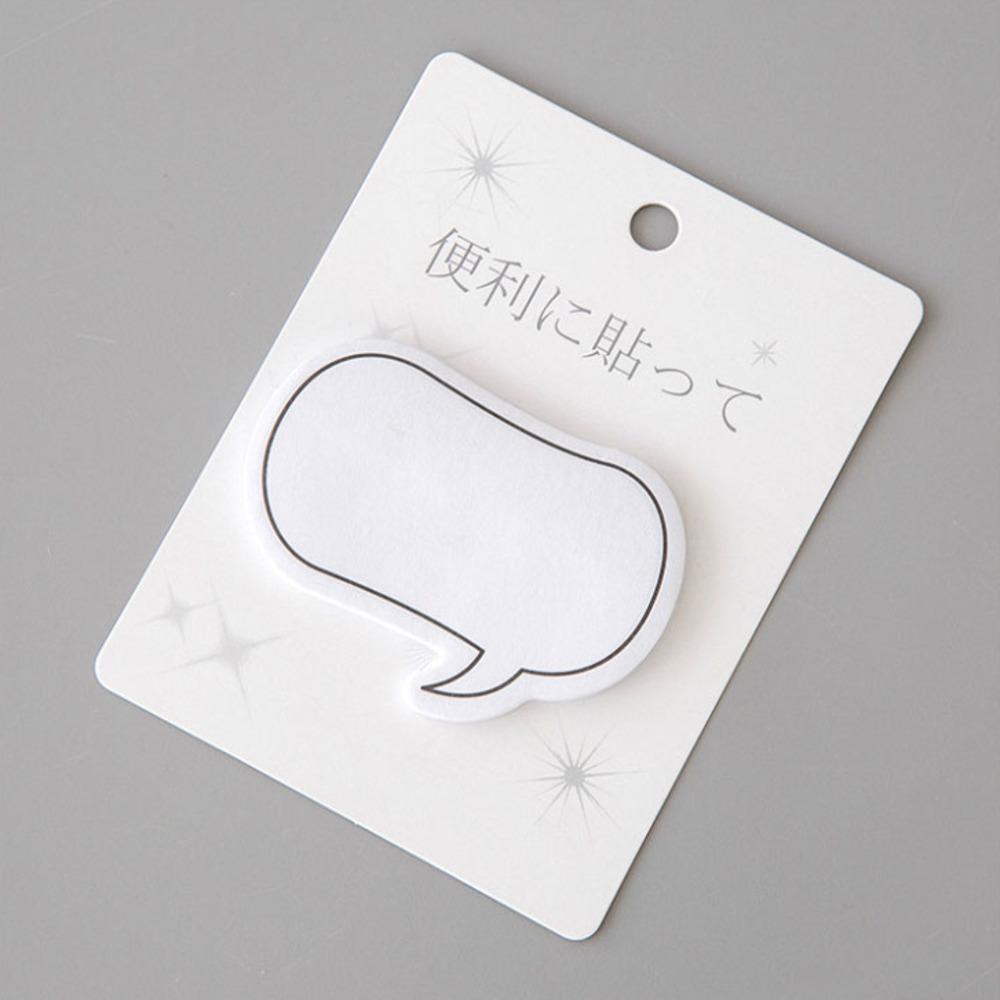 1 Piece Cute Kawaii Dialog Sticky Notes Creative Notepad Memo Pads Office School Supplies Stationery Stickers Adhesive