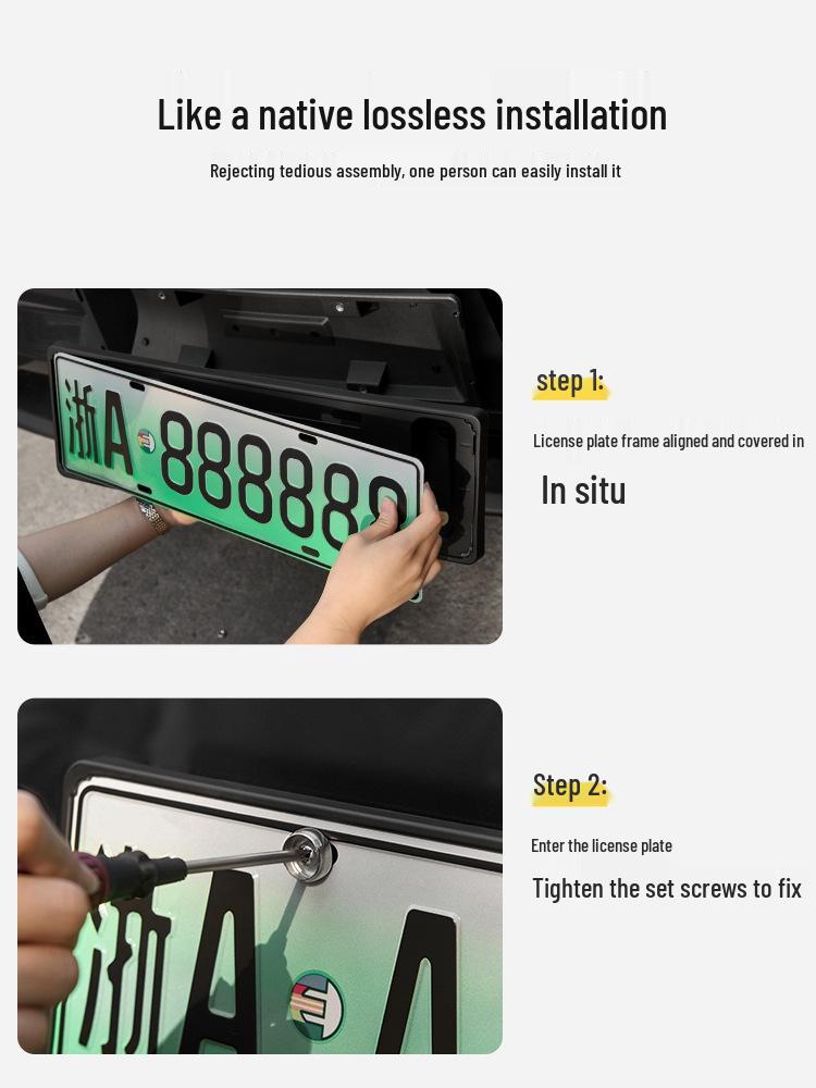 3W Full Coverage License Plate Frame for Tesla Model 3/Y (Refresh)