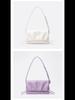 Korean Style Cloud Pleated Genuine Leather Shoulder Bag - Trendy All-Match Drawstring Messenger for Women