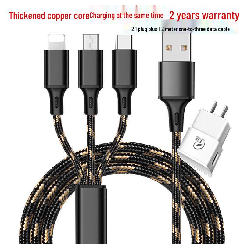 Universal Multi-Head Mobile Charging Cable: One-to-Ten Multifunctional Data Cable