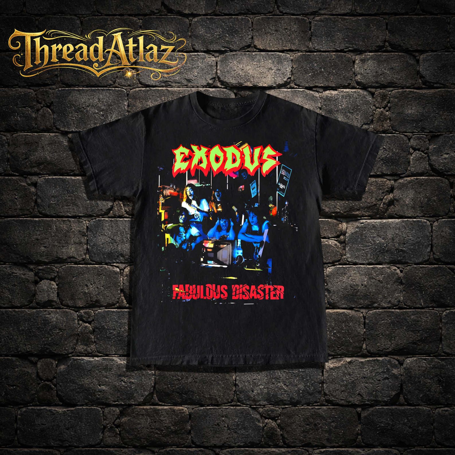 Exodus T-Shirt - Metal Music Shirt - Fabulous Disaster - Bonded By Blood Shirt - Exodus Merch - Unisex Rocker Clothing 4XL