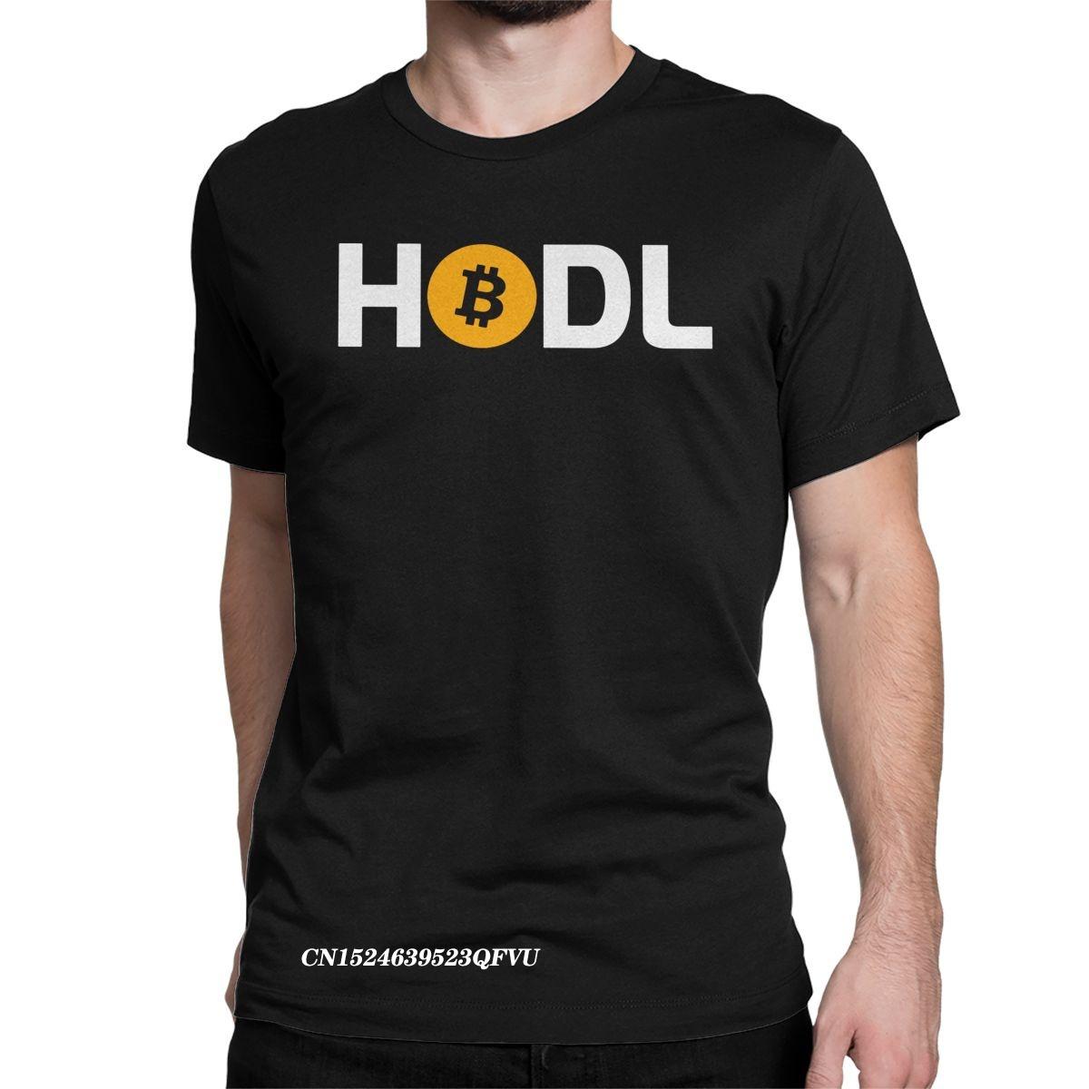HODL Футболка с криптовалютой Мужская Биткоин Сатоши Накамото Повседневная Премиум Хлопковая Футболка Круглый Воротник Рукав Футболка Одежда S разноцветный