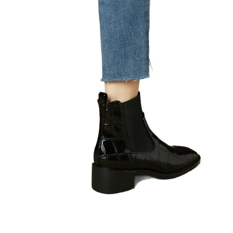 Short Boots Women's Autumn and Winter New High-end Niche Chelsea Boots Thick Heel Medium Heel High Heel Martin Boots