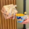 Geburtstagsgeschenke für Mädchen, besonders schöne Wachsmalstifte, kleine neue Tassen, Kinderkeramiktassen, Frühstückskaffeetassen