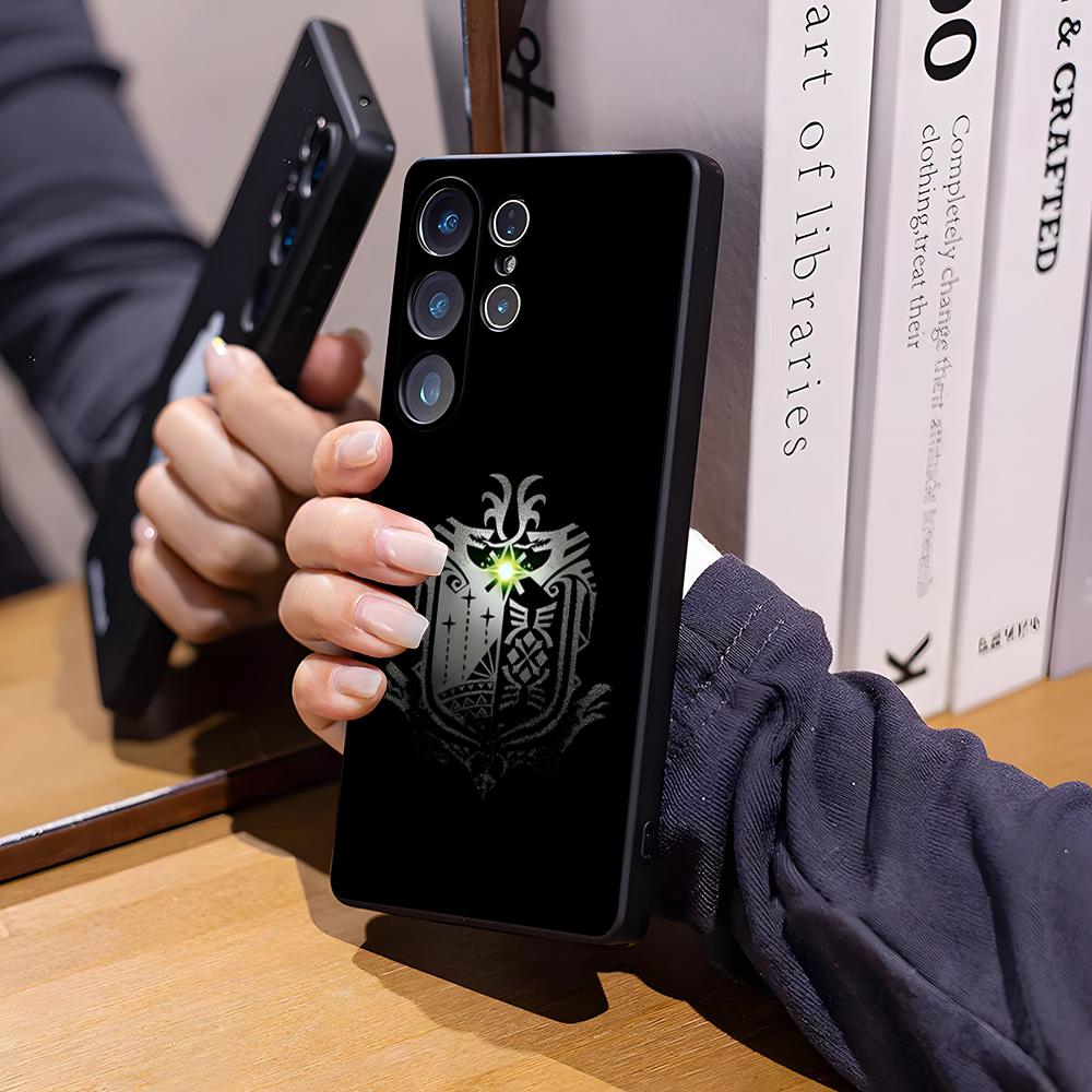 

Чехол для телефона Monster Hunter для Samsung S26 Ultra S25 Edge Ultra S23 S22 S21 S20 Ultra Plus S24 Fe Стеклянный чехол Samsung S23 FE