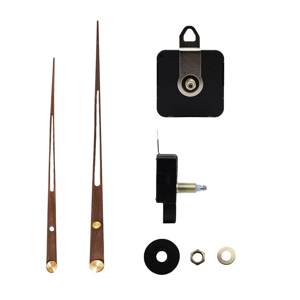 Clock Movement Set DIY Clock Repair Kits with Wood Hands High Torque Wall Clock Repairing Motor Replacement Accessories