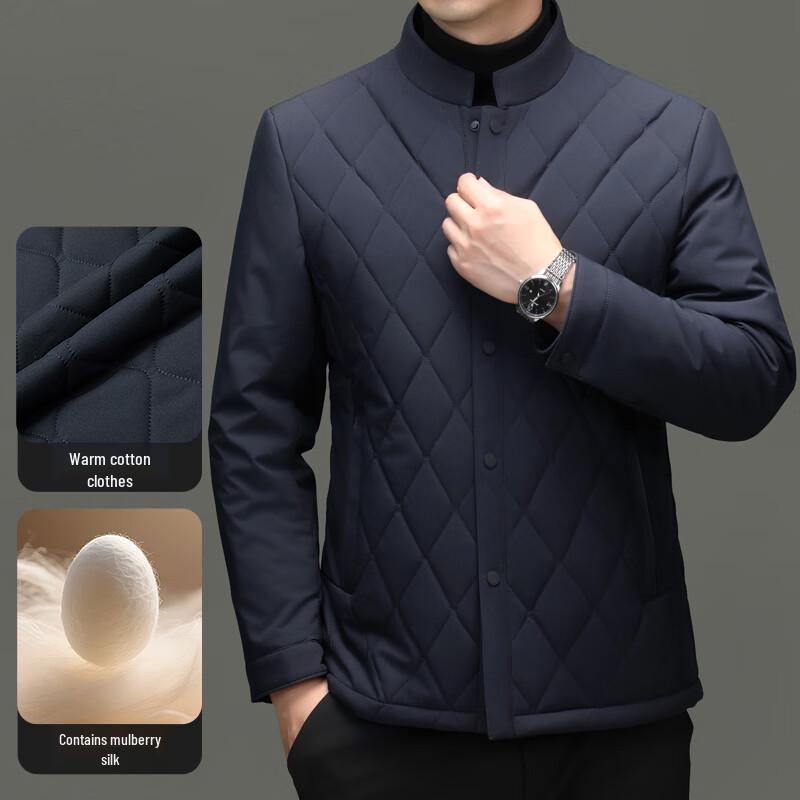 

Мужская теплая зимняя куртка с подкладкой с элементами шелка FXNX6681 2XL 185