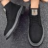 Men's Cowhide Martin Boots Large Size Soft-soled Outdoor Tooling Boots Men's Retro Velvet Warm High-top Leather Boots Men