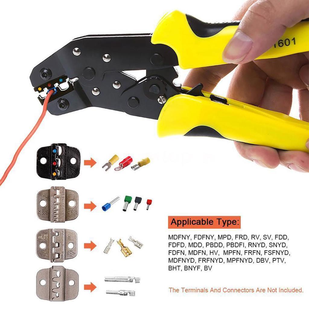 PARON JX D4 Multifunctional Steel Ratchet Crimping Tools Terminals Pliers Kit