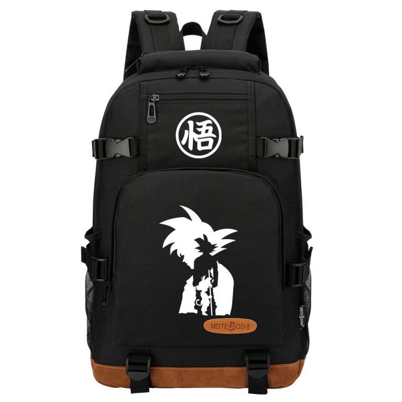 Dragon Ball Print Oxford Backpack School College Travel Lightweight Dual-Strap Laptop Bag Unisex 20L Capacity