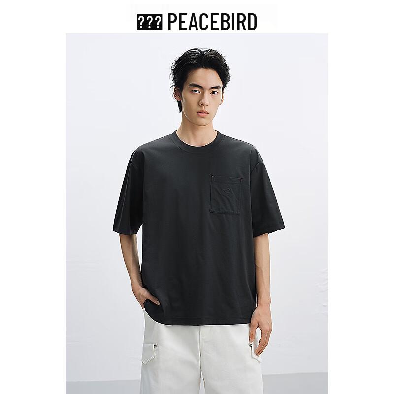 Peacebird Men s Heavyweight Outdoor Chest Pocket T-Shirt M