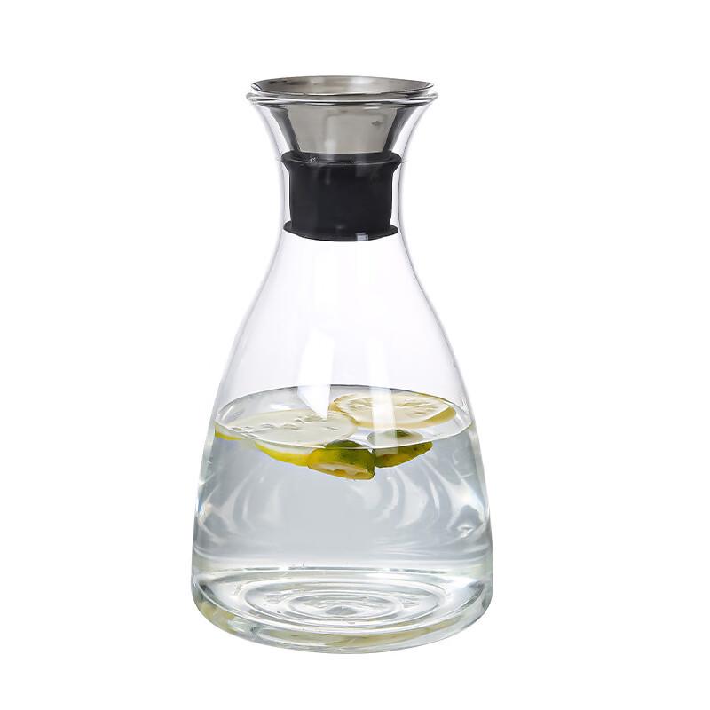 Diller Heat-Resistant Glass Water Pitcher with Lid