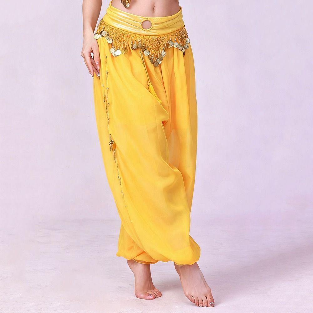 Sequin Belly Dance Pants Tassel Bloomers Fashion Loose Pants  Dance
