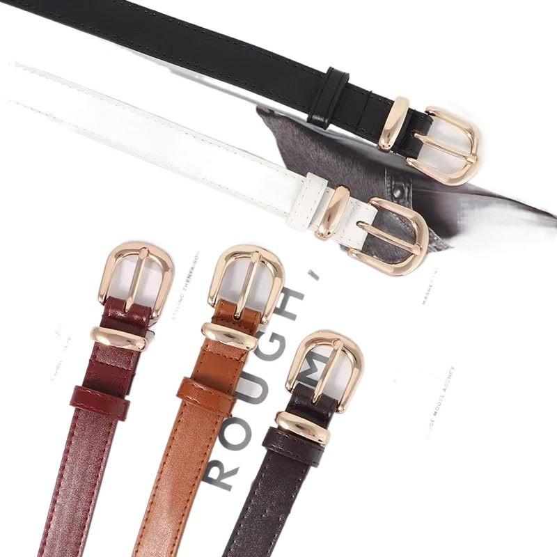 Vintage Stylish Womens Pu Belt For Summer Casual Wear With Buckles Alloy