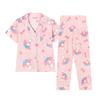 Cute Melody pajamas women's Japanese sweet cartoon style loungewear age-reducing girls cardigan short-sleeved set