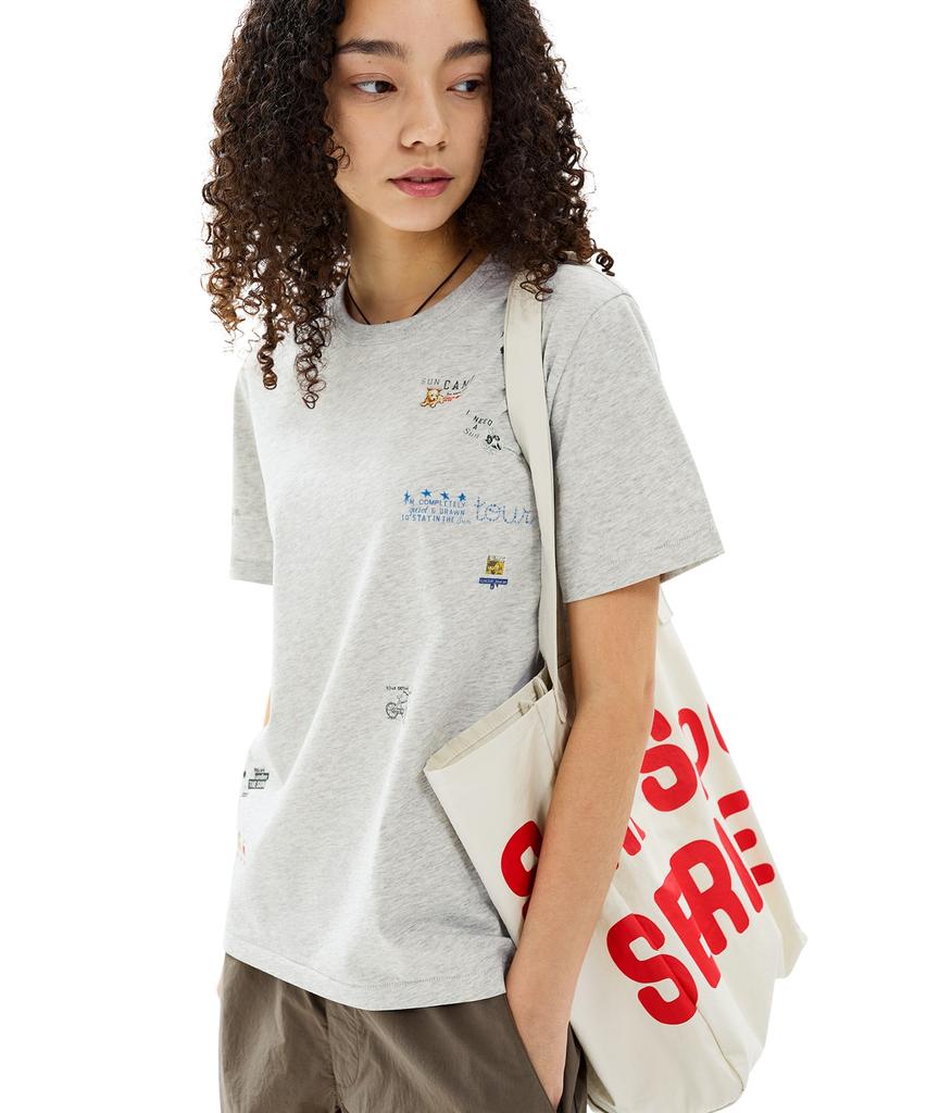 Sun Love Collage Tee Light Blue