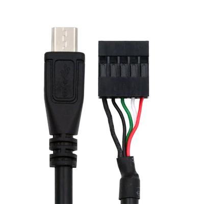 Xiwai USB Header na základní desce na Micro USB Adaptér Prodloužení pro Mini Monitor Senzorový Panel Kamera 2.0 9-Pin 10-Pin 5-Pin Kabel, 1,65ft/50cm,