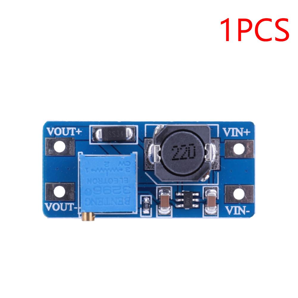 1-10pcs MT3608 Adjustable Boost Module DC-DC Step Up Converter Module 2A Max 2V-24V To 5V 9V 12V 28V Booster Power Supply Board