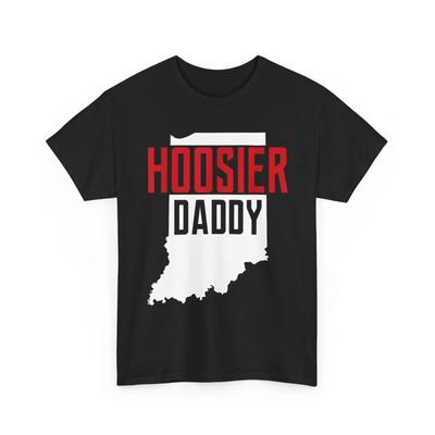 Hoosier Daddy Indiana Bundesstaat Karte Geschenk T-Shirt