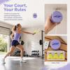8pcs Height Adjustable Badminton Rebound Trainer Snap Button Badminton Training Aid  Home Practice