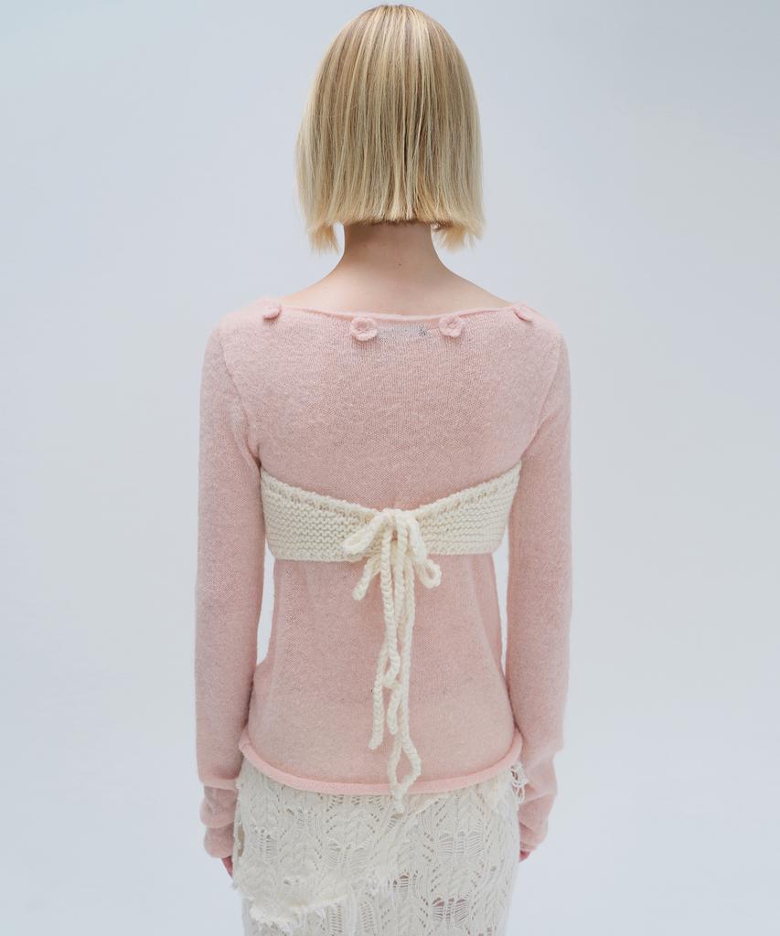 Daiaegeuneol Applique Tube Top (Ivory)