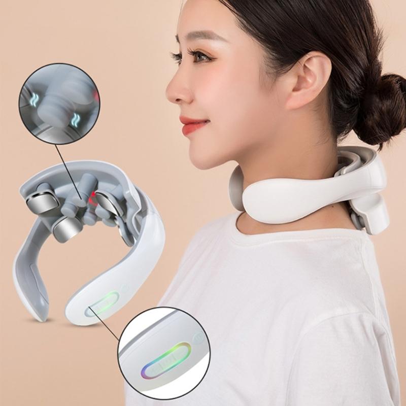Neck Massagers for Pains Relief Deep Tissue,Electric Portable Neck Massagers with Heat for Women Men Gift