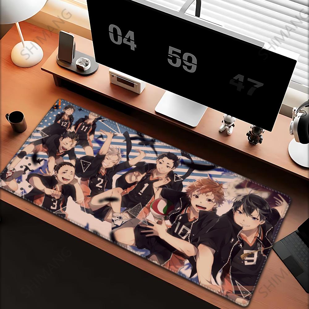 Mouse Pad Anime HD Haikyuu Large Rubber Rugs PC Game Table Mat Laptop Desk Pad XL Nonslip Computer Keyboard Office Desktop Mats