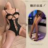Sexy lingerie sexy suspender lace seduction open onesie women gather perspective uniform hot pure desire